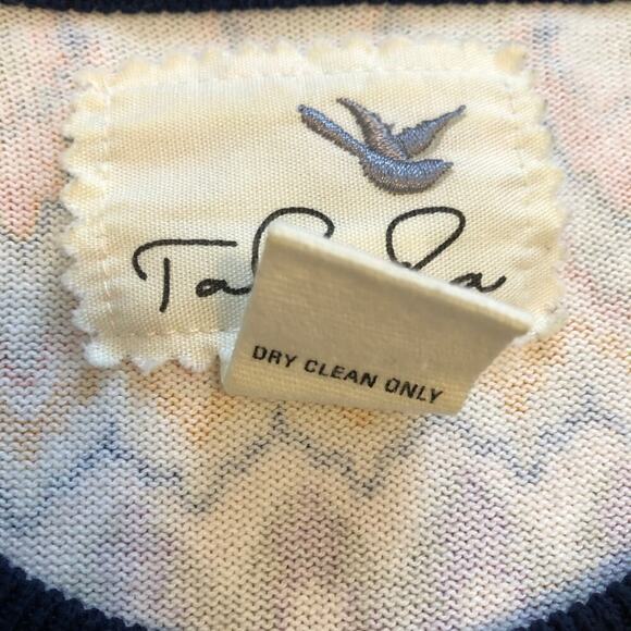 Anthropologie Tabitha Women’s Cardigan Sz M Chevron 100% Cotton Color - Picture 5 of 8